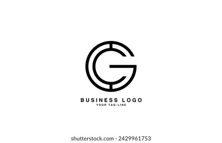 GC, CG, G, C Abstract Letters Logo Monogram