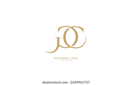 Monograma del logotipo de las letras abstractas de GC, CG, G, C