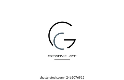 GC, CG, G, C abstract letters logo monogram