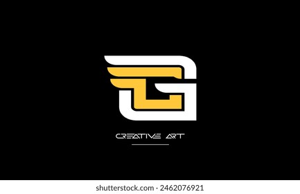GC, CG, G, C Abstrakte Buchstaben Logo Monogramm