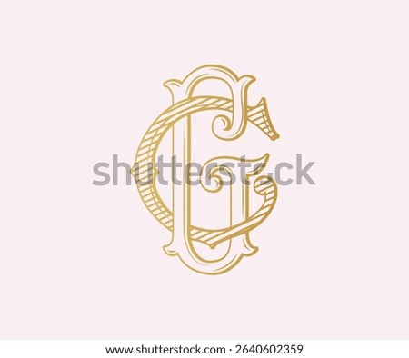 GC, CG, logo GC, Letter GC,  Monogram GC, Wedding Monogram, Wedding Logo, Logo Design , Monogram Vintage