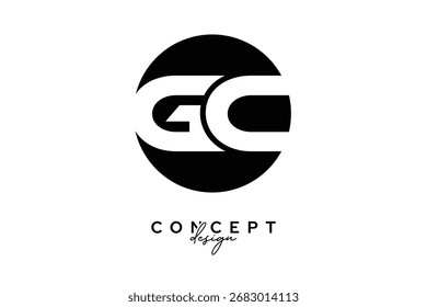 Design de logotipo do círculo criativo negativo do espaço criativo
