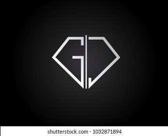 GC diamond shape silver color design