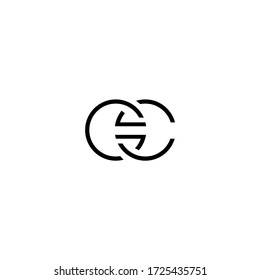 Plantilla de diseño de logotipo para letras GC G C
