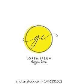 GC Initial beauty monogram logo vector