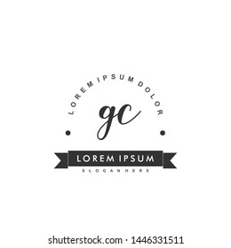 GC Initial beauty monogram logo vector