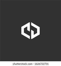 GC initial letter logo design template vector