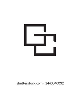 GC initial letter logo template