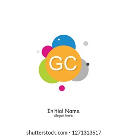 GC Initial logo template vector