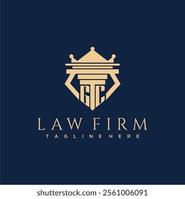 GC initial monogram logo for lawfirm vector design