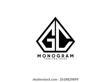 GC letter creative monogram vector logo design.