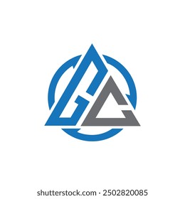 GC letter logo design for business 