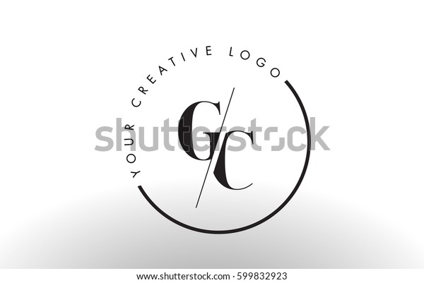 Gc Letter Logo Design Creative Intersected Stock Vector (Royalty Free ...