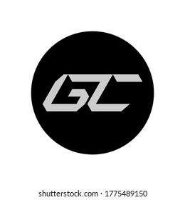 GC Letter Logo Design With Simple style