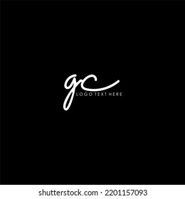 gc, gc letter logo, hand written gc logo, hand written logo