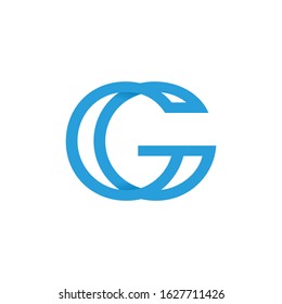 Gc Letter Logo Merging Between Letters Stock Vector (Royalty Free ...