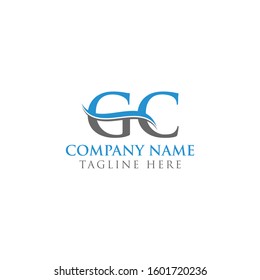 GC letter Type Logo Design vector Template. Abstract Letter GC logo Design