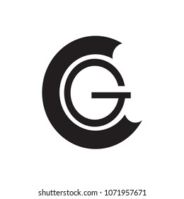 gc letter vector logo