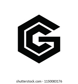 gc letter vector logo. cg letter vector logo