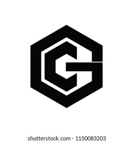 gc letter vector logo. cg letter vector logo