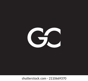 GC Logo Design Abstract Signs Symbols Shape Rectangle Initials Letter Typhography Monogram