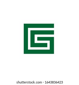 gc logo design vector sign template
