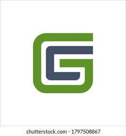 GC logo design vector sign 