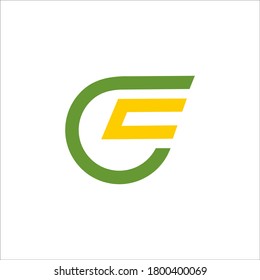 GC logo design vector sign