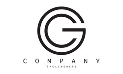 GC logo letter design on luxury background. CG logo monogram initials letter concept. GC icon logo design. CG elegant and Professional letter icon design on black background. G C CG GC
