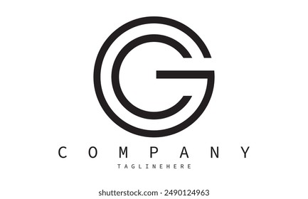 GC logo letter design on luxury background. CG logo monogram initials letter concept. GC icon logo design. CG elegant and Professional letter icon design on black background. G C CG GC