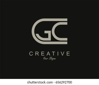 GC Logo. Letter design vector