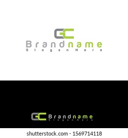 GC logo, with a simple and elegant gold design.
