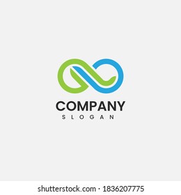 Diseños de iconos vectoriales del logotipo GC