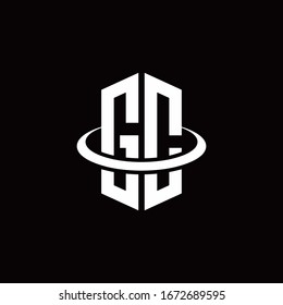 GC-Monogramm-Logo im Hexagon-Stil, umgeben von einem Ring