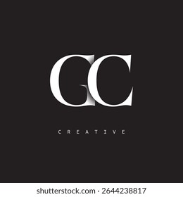 GC Monogram Logo Minimal Elegant Letter mark para lujo, moda   Marcas creativas	
