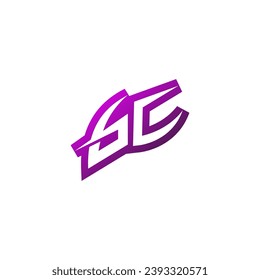 GC Premium emblem logo initial esport and gaming design concept