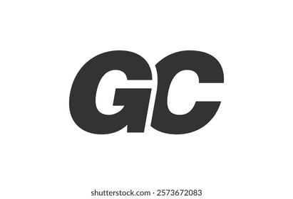 GC Techno Editable Font Logo For Corporate Branding. Bold, Futuristic Design With Unique Typographic Ideas. Minimal Custom Type And Dynamic Letter Variations For Promotion, Printing, And Book Titles