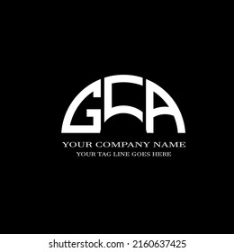 GCA letter logo creative design with vector graphic