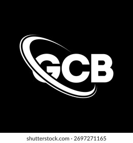 GCB logo. GCB letter. GCB letter logo design. Intitials GCB logo linked with circle and uppercase monogram logo. GCB-typography for technology, business and real estate brand.