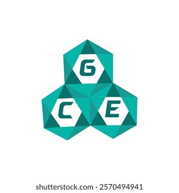 GCE creative minimalist letter logo. GCE unique vector initials alphabet letter logo design
