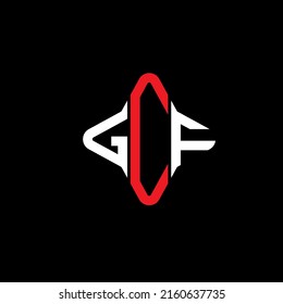 GCF letter logo creative design with vector graphic
