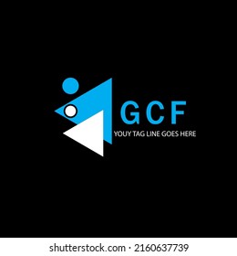 GCF letter logo creative design with vector graphic