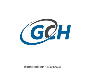 GCH letter creative modern elegant swoosh logo design