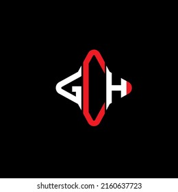 GCH letter logo creative design with vector graphic