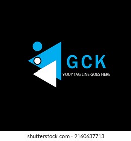 GCK letter logo creative design with vector graphic