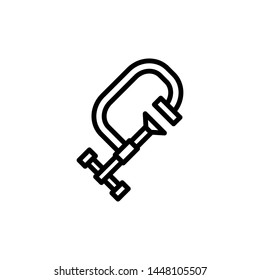 G-clamp icon design template. Vector EPS 10