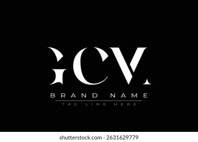 GCM abstract letter logo design. This logo is designed by three abstract letters.