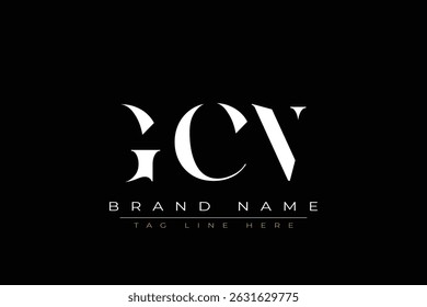 GCN abstract letter logo design. This logo is designed by three abstract letters.