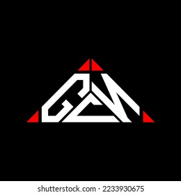 GCN letter logo creative design with vector graphic, GCN simple and modern logo in round triangle shape.
