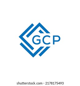 GCP letter logo design on white background. GCP creative  circle letter logo concept. GCP letter design.
